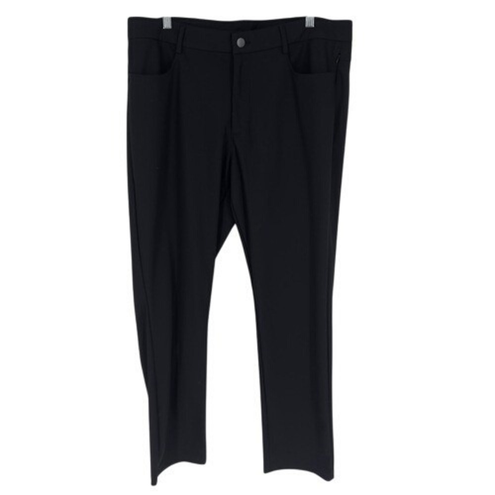 Old Navy Tech Hybrid Slim‎ Black Pants 36x30 4 Way Stretch - Picture 3 of 10